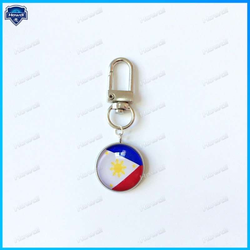 Móc Khóa Kim Loại Hình Lá Cờ Các Nước