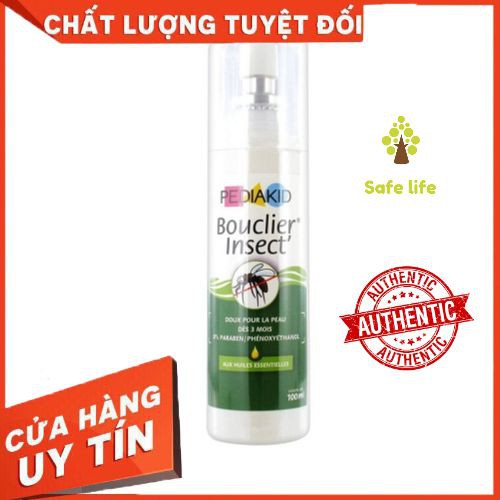 XỊT CHỐNG MUỖI VÀ CÔN TRÙNG CẮN BÉ  PEDIAKID BOUCLIER