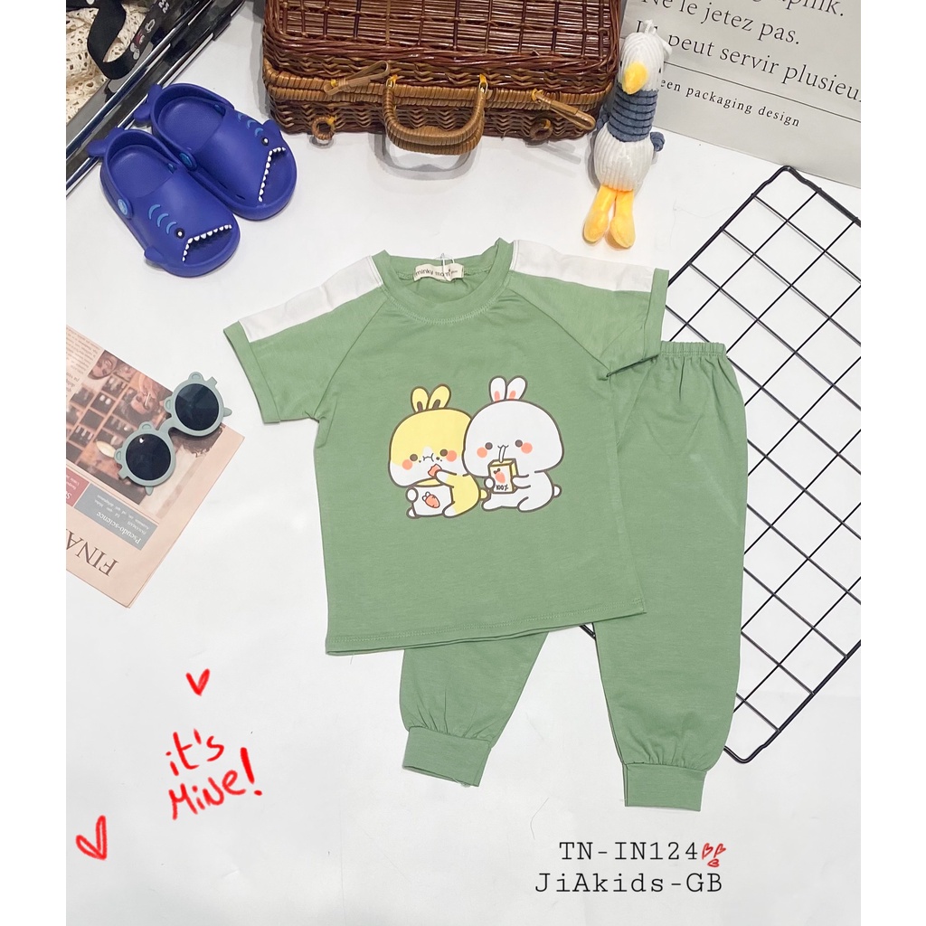 [SALE] Bộ Tay Ngắn Vải Cotton Cho Bé Trai, Bé Gái Minky Mom Ếch Cốm, Đồ Bộ Cho Bé Mặc Nhà Thu Đông MKMTD2228