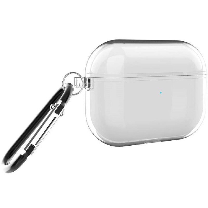 Ốp Case Vỏ Bảo Vệ tai nghe thế hệ 3 / 1/2/ thế hệ Pro trong suốt silicon kèm móc