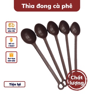 thìa đong định lượng nâu cà phê sữa bột muỗng đong định lượng pha chế múc sốt hoa quả nhựa cao cấp an toàn