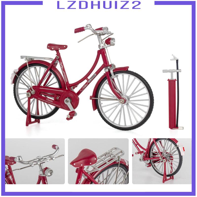 Mô Hình Xe Đạp Cổ Điển Có Bánh Xoay 1 / 10 Trang Trí Bàn Làm Việc