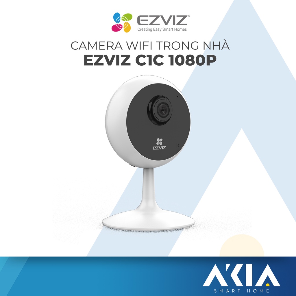 Camera ezviz C1C 1080p, cam wifi 2 megapixel, ống kính góc rộng 130 độ, đế hít nam châm, quay đêm hồng ngoại