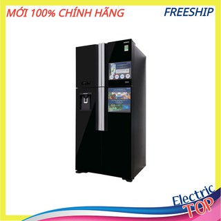 Tủ lạnh hitachi 4 cánh màu đen r-fw690pgv7
