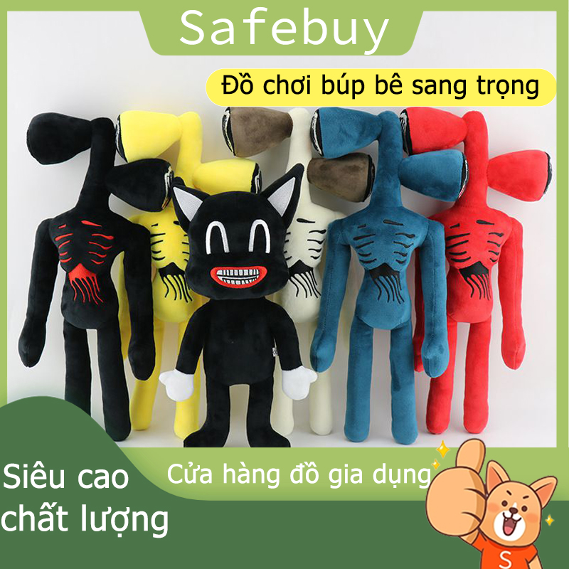 30-40cm Anime Scp Siren Head Búp bê sang trọng, Còi báo động Đáng sợ Phim hoạt hình Quà tặng đồ chơi trẻ em