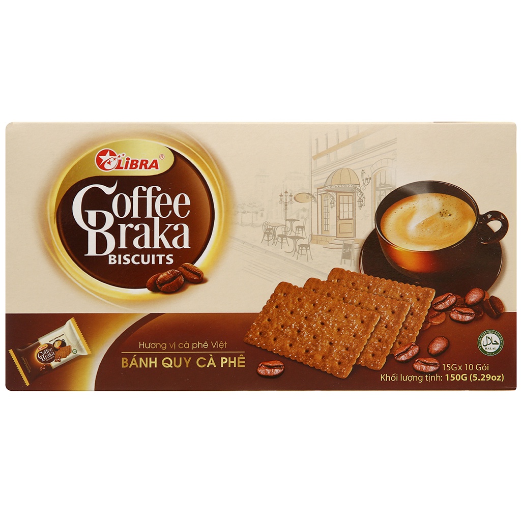 Bánh Quy Cà Phê Libra Coffee Cracker 150g