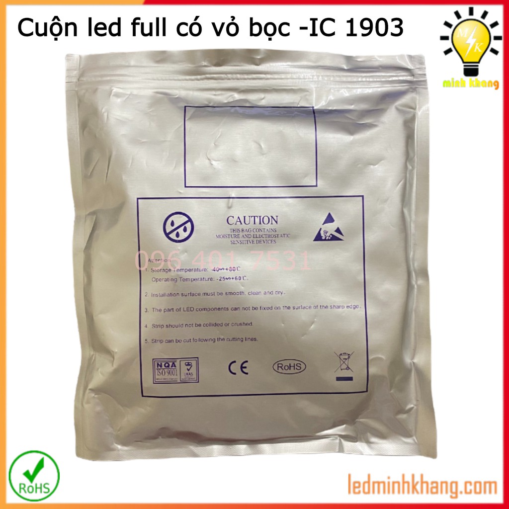 Cuộn Led full ic 1903 - dài 5m ( có vỏ bọc chống nước )