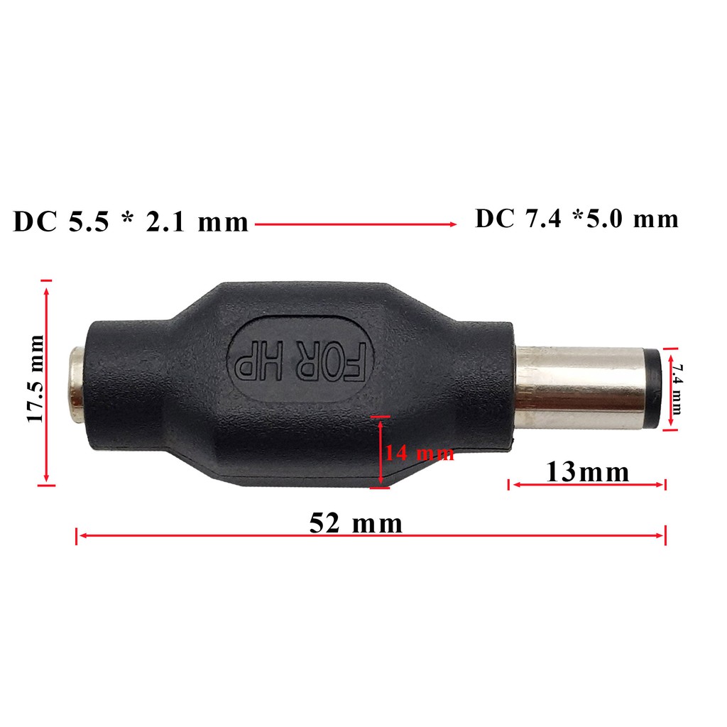 Đầu chuyển đổi DC 5.5x2.1mm sang DC 7.4x5.0mm
