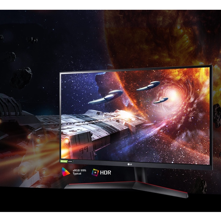 Màn hình máy tính LG UltraGear 27'' IPS Full HD 144Hz 1ms (GtG) NVIDIA G-SYNC Compatible HDR 27GN600-B - Hàng Chính Hãng