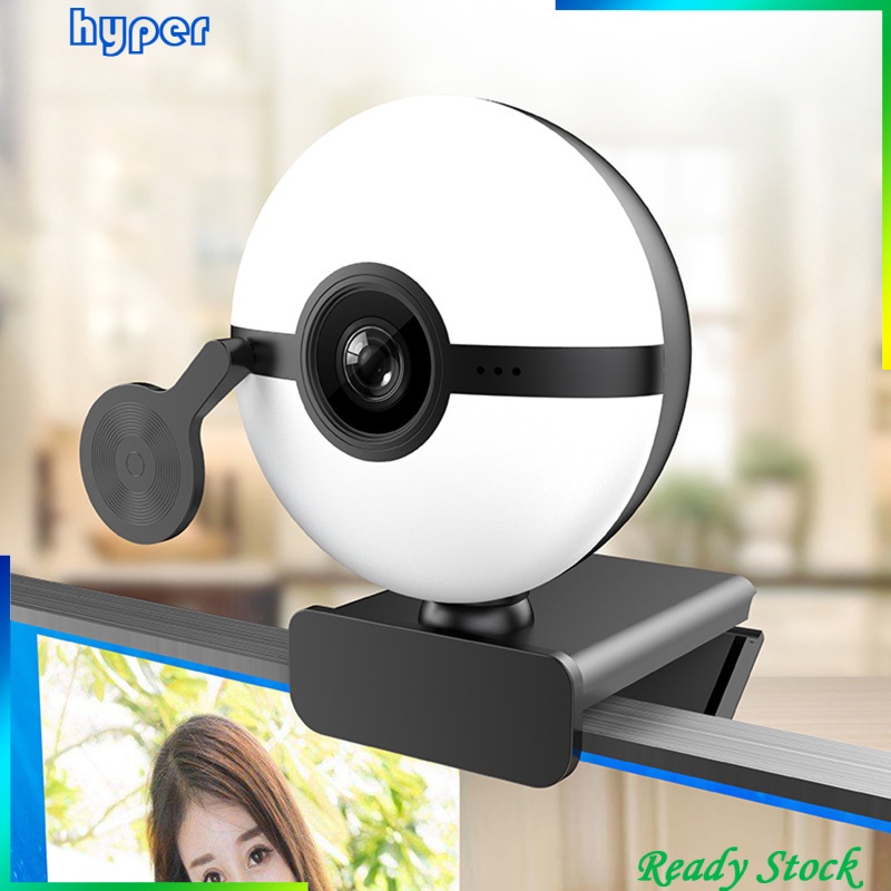 Webcam HD 2K tích hợp mic kèm vỏ bọc ống kính cho laptop | BigBuy360 - bigbuy360.vn