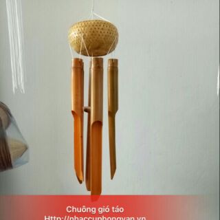 Chuông gió tre trúc hình trái táo