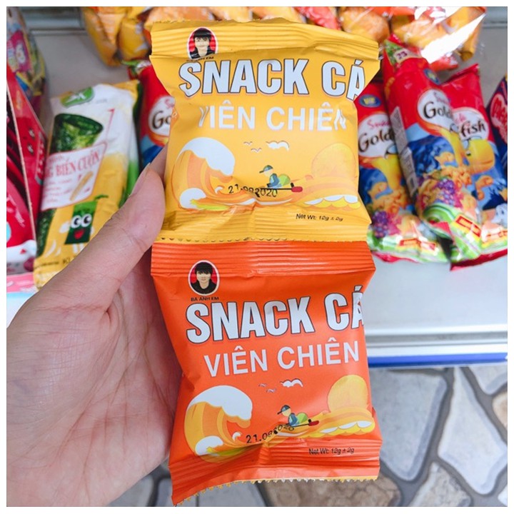 Snack cá viên chiên ( 60 gói một bịch)