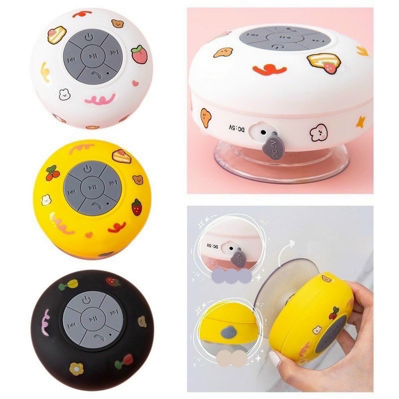 Loa Bluetooth chống nước ,dán tường siêu cute luôn nè thoải mãi điều chỉnh nghe và trả  lời điện thoại
