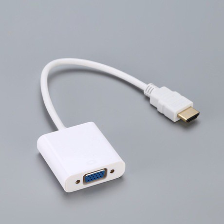[Mã ELAPR10K giảm 10k đơn 20k] Bộ Cáp Chuyển đổi từ HDMI Sang Vga Có Âm Thanh (Trắng) | BigBuy360 - bigbuy360.vn