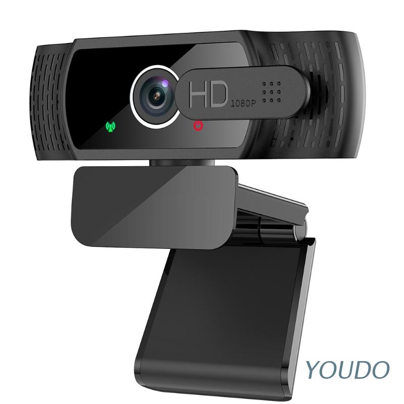 YOUDO PC 1080P AutoFocus 360° Webcam Live Broadcast Microphone USB Auto Installation Web Camera for Screaming Online Class