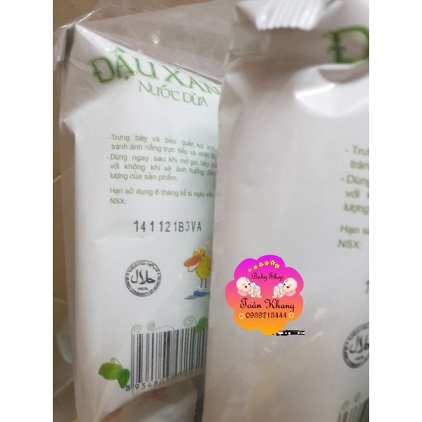 TÚI 10 BAO BÁNH SNACK OISHI ĐẬU XANH NƯỚC DỪA 18G