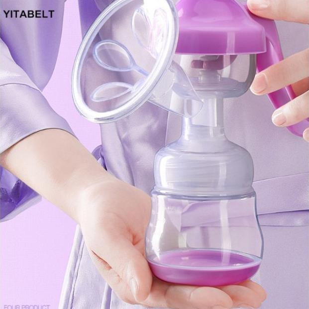 Máy hút sữa bằng tay có đệm matxa tặng 6 túi trữ sữa và núm ti