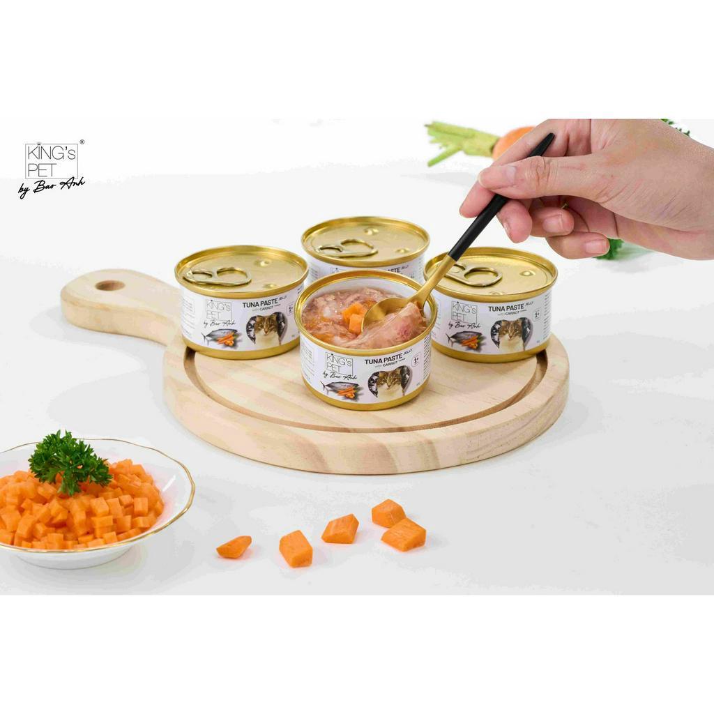 Pate lon cá ngừ Jelly Topping King's Pet By BAO ANH 80gr dành cho mèo yêu