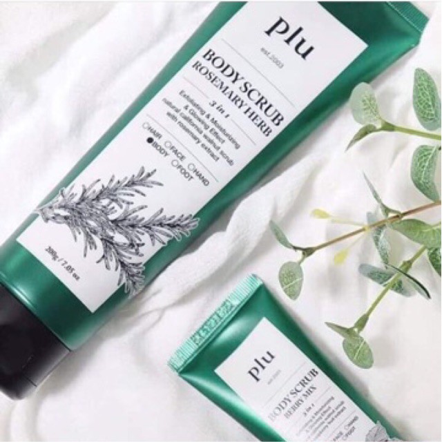 [Mã BMBAU50 giảm 7% đơn 99K] Tẩy Tế Bào Chết Toàn Thân Hỗn Hợp Hương Thảo Plu Body Scrub Rosemary Herb (200g)