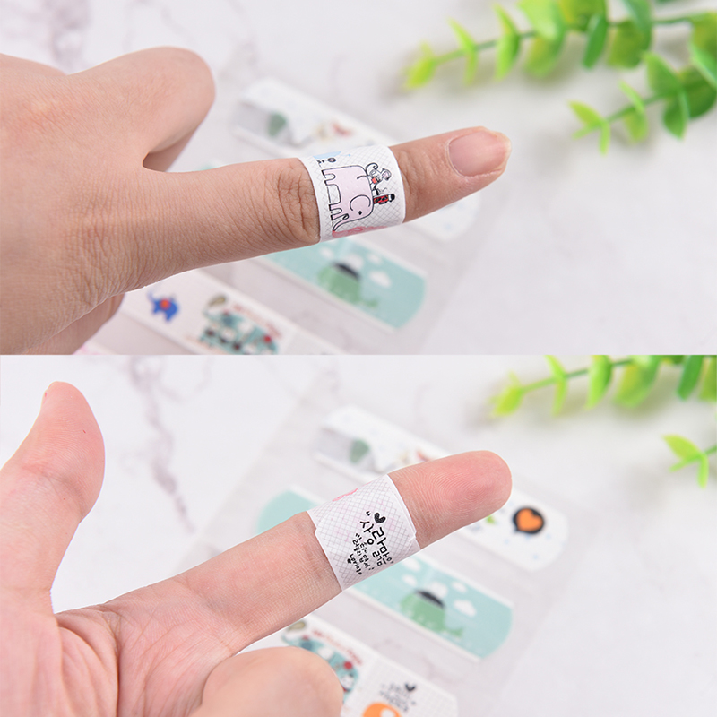 [Hàng mới về] Bộ 5 băng keo cá nhân họa tiết hoạt hình sáng tạo chống nước cho trẻ em