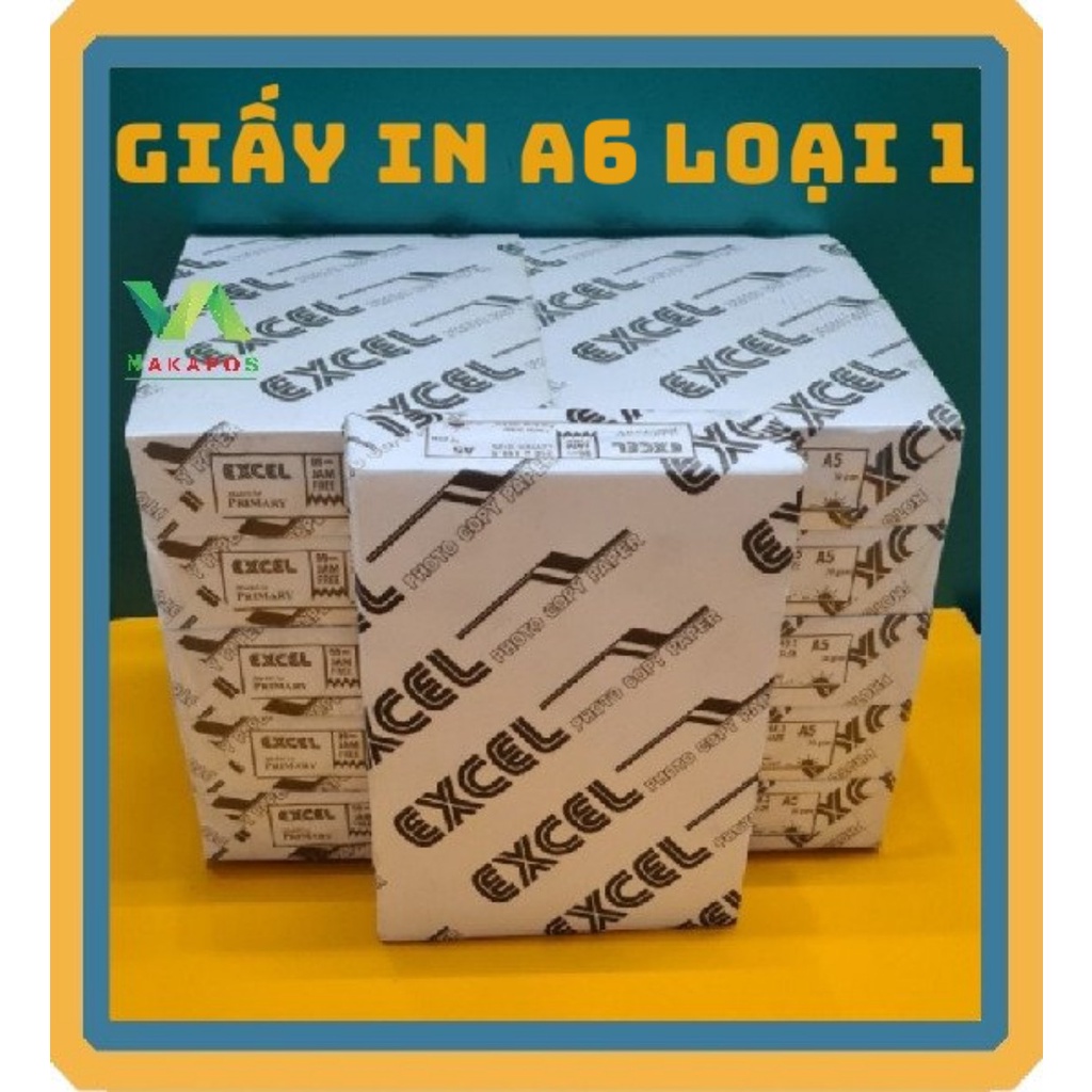 [ LOẠI TỐT ] Giấy in đơn hàng A6 Excel, giấy in photocopy  Excel. 1 Ram