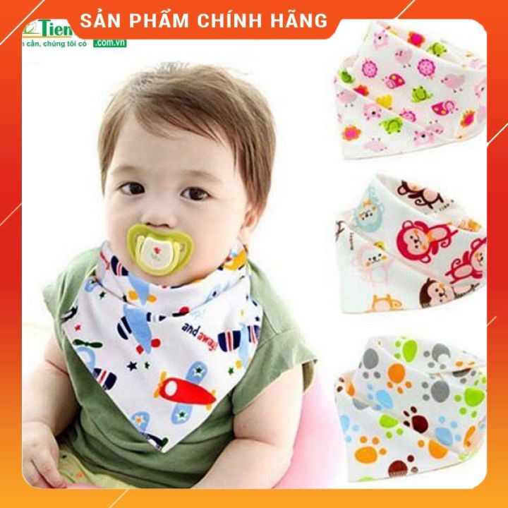 Khăn Yếm Tam Giác 𝑭𝑹𝑬𝑬𝑺𝑯𝑰𝑷 Khăn Yếm size to Có cúc Bấm Cho Bé Yêu Hàng Cao Cấp 1c/ 1 túi