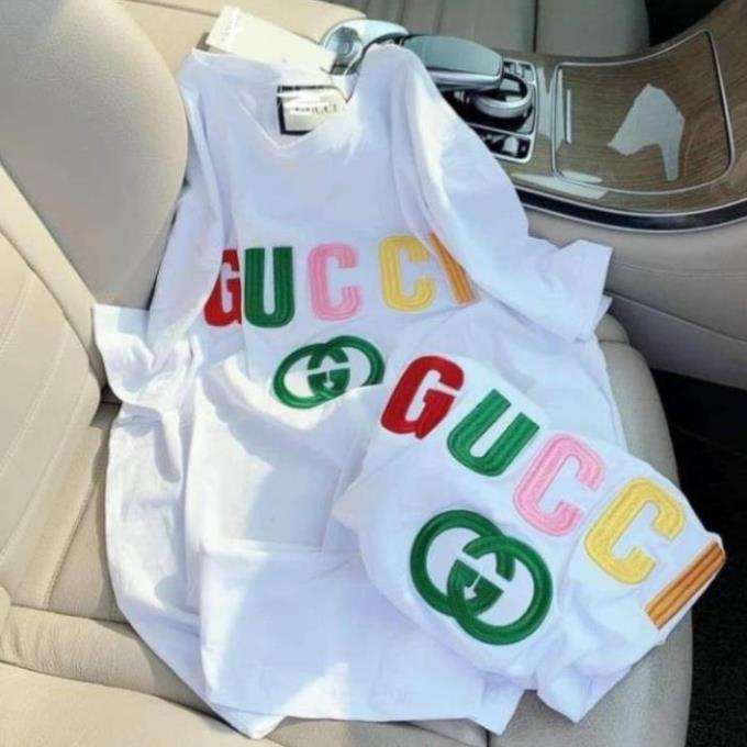 Áo Thun Thêu CHỮ GUCCI 4 MÀU - HOT Trend - Freesize