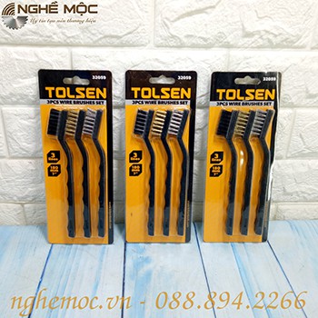 Bàn chải đánh gỉ sắt, mạt sắt Tolsen 32059 giá rẻ  Nghề Mộc