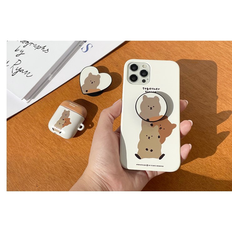 Tay cầm điện thoại hình MoMoCase Grips dễ thương cho Compatible for iPhone Samsung
