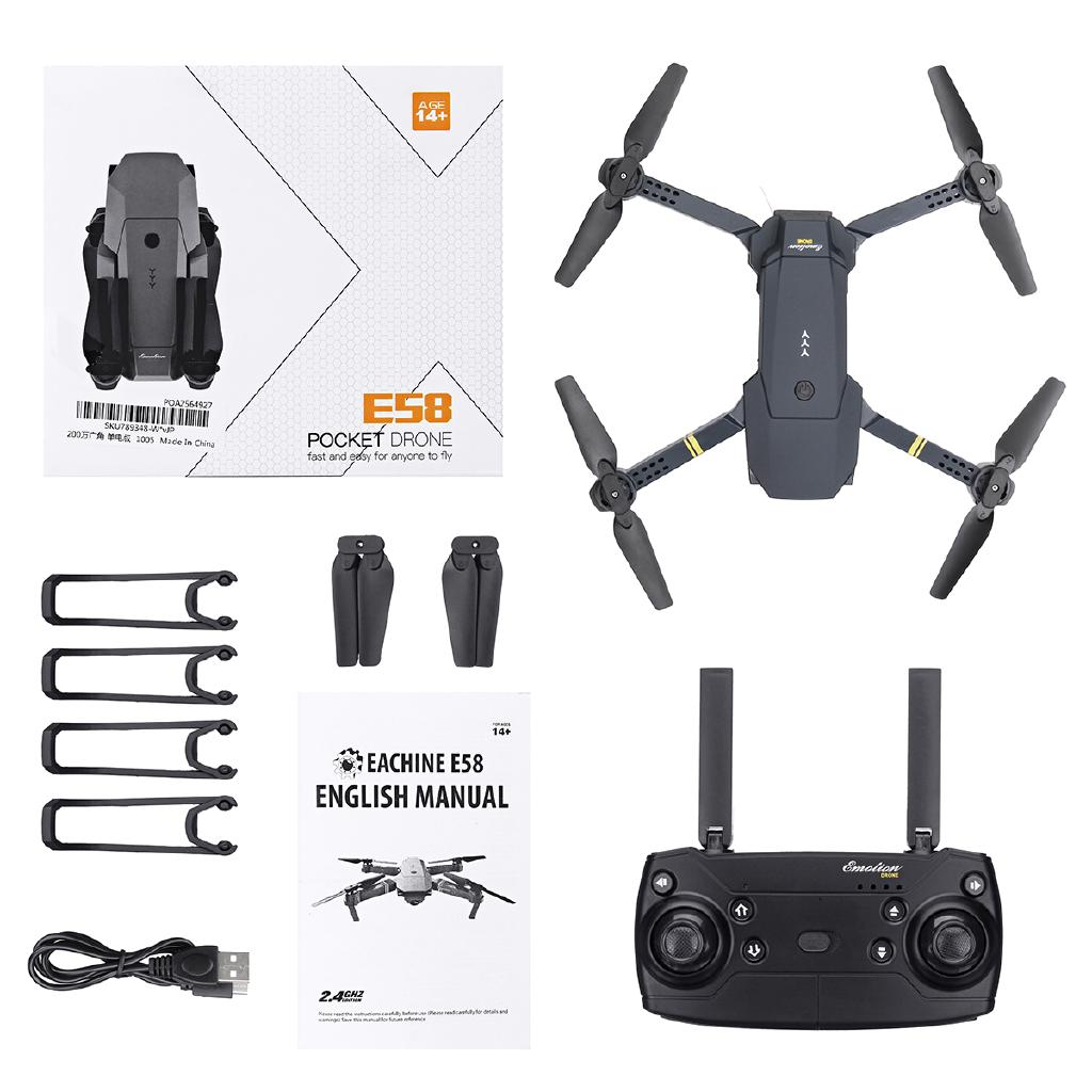 Eachine E58 Best and hot WiFi Wide Angle Camera High Hold Mode Foldable RC Drone Quadcopter Folding