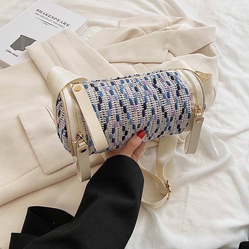 Túi Đeo Vai Hình Trụ Thời Trang Dễ Phối Đồ Cho Nữ