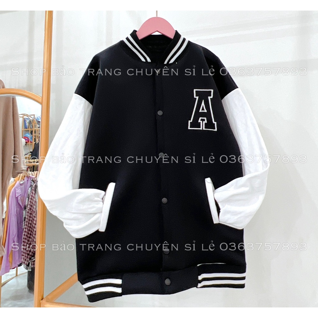 [SỈ RẺ IB] Áo Khoác NỈ Chữ A Dáng Rộng Unisex Nam Nữ Tay Phối  Mặc Đôi Nhóm Hottrend 2022