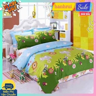 Bộ ga gối mẫu 2021 cotton poly 1m6x2m,1m8x2m-hcm vườn thú