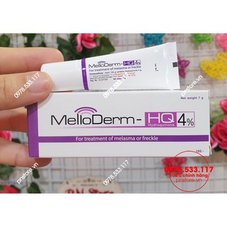 KEM GIẢM THÂM NÁM TÀN NHANG MELLODERM HQ 4% HYDROQUINONE 7G CHÍNH HÃNG - 7334