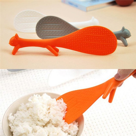 Combo 04 muỗng xới cơm Prota hình sóc đứng tiện dụng