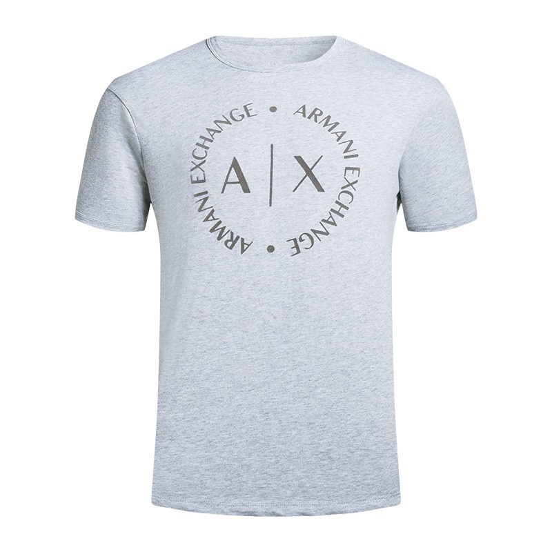 JC5E /Thời trang tại chỗ Armani Exchange Armani AX Mùa xuân và mùa hè Áo thun nam tay ngắn tay ngắn cổ tròn!