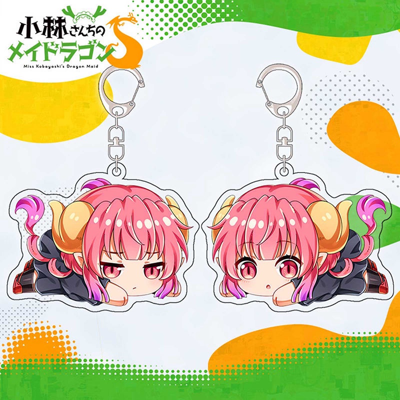 Móc khóa hình nhân vật hoạt hình Miss Kobayashi 's Dragon Maid Kanna Kamui