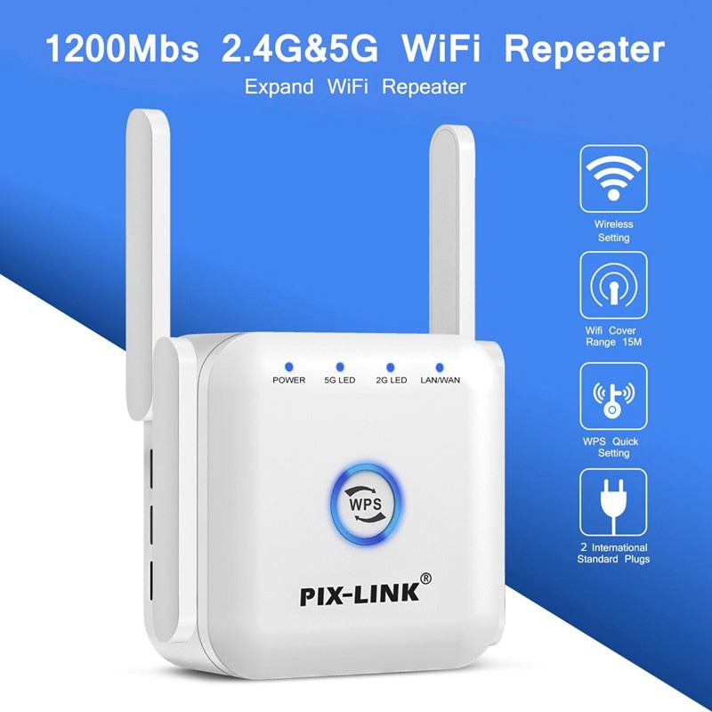 Bộ Khuếch Đại Tín Hiệu WiFi 5ghz 5G 1200Mbps 300Mbps 2.4G Wi-Fi Chuyên Dụng