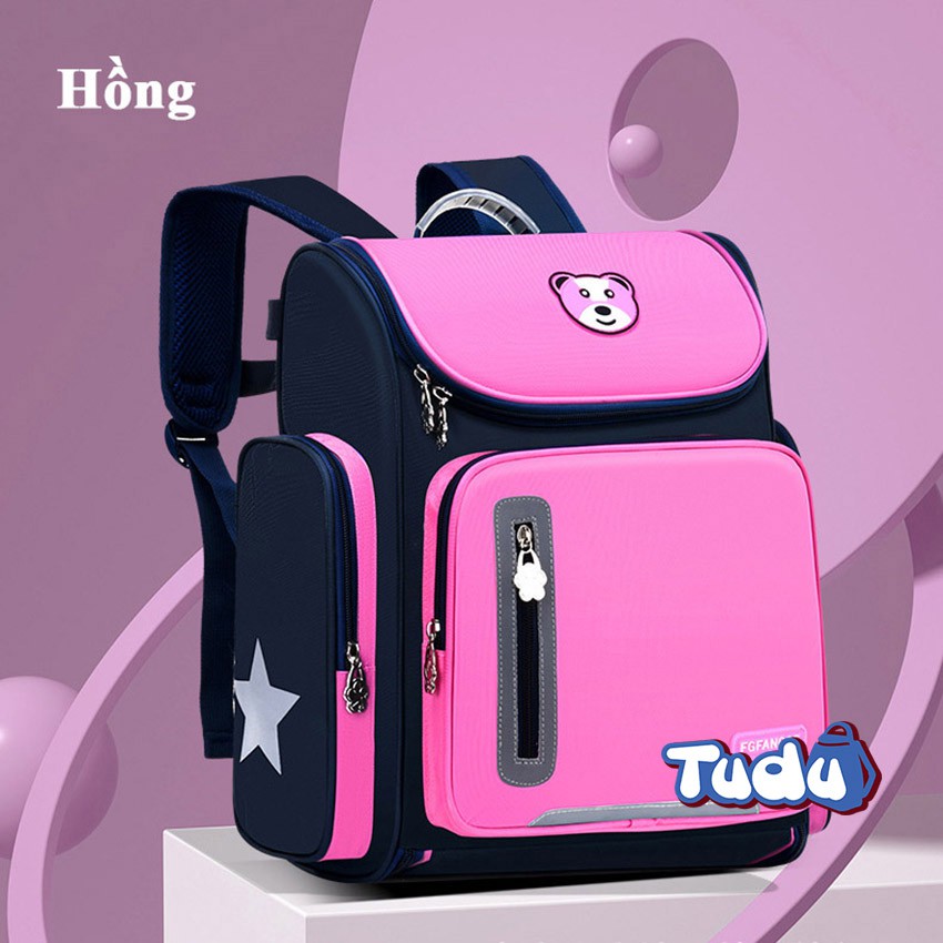 Xả kho mẫu cũ Balo Đi Học Tudu, Ba Lô Trẻ Em Học Sinh Tiểu Học, Mẫu Nâng Cấp Phi Thuyền Dung Tích Lớn CN181