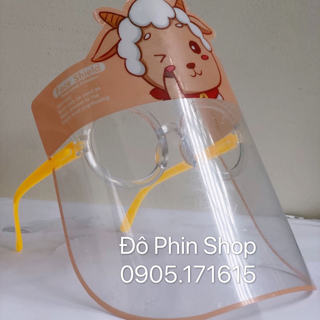 Kính chắn giọt bắn cho bé - hàng có gọng kính trẻ em màu sắc dễ thương