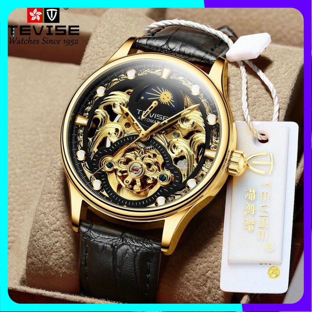 Đồng hồ cơ nam Tevise cơ lộ máy  cơ tự động không dùng pin cao cấp [ Cực phẩm đồng hồ cơ làm quà tặng ]
