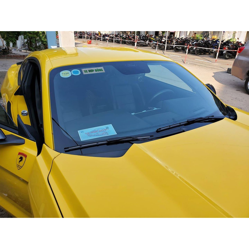 Tem decal chữ XE HỢP ĐỒNG phản quang, size 0.6x20cm