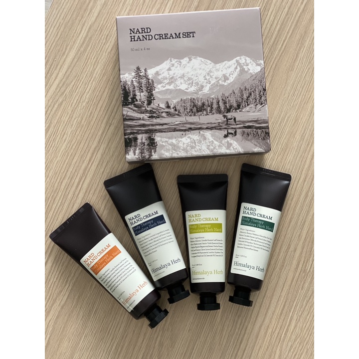 Set 4 tuýp kem dưỡng da tay Nard Himalaya Herb nội địa Hàn Quốc