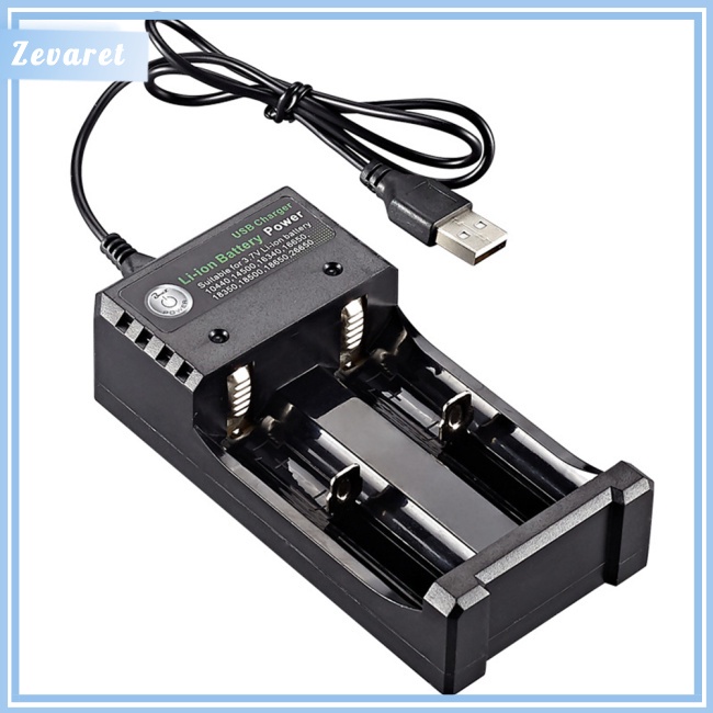Bộ Sạc Pin 2 Cổng Usb 18650 3.7v 4.2v Lithium Tiện Dụng