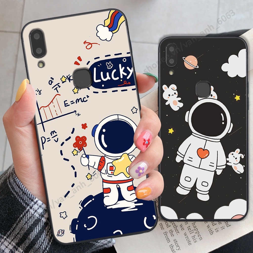 Ốp Vivo V9 / V9 Youth hình bầu trời, phi hành gia đẹp, ốp lưng điện thoại vivo viền dẻo cao cấp