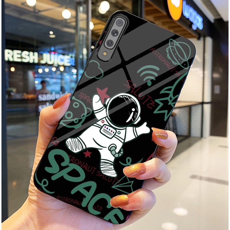 Ốp Lưng HUAWEI Y9S Ốp kính bóng cao cấp Phi Hành Gia