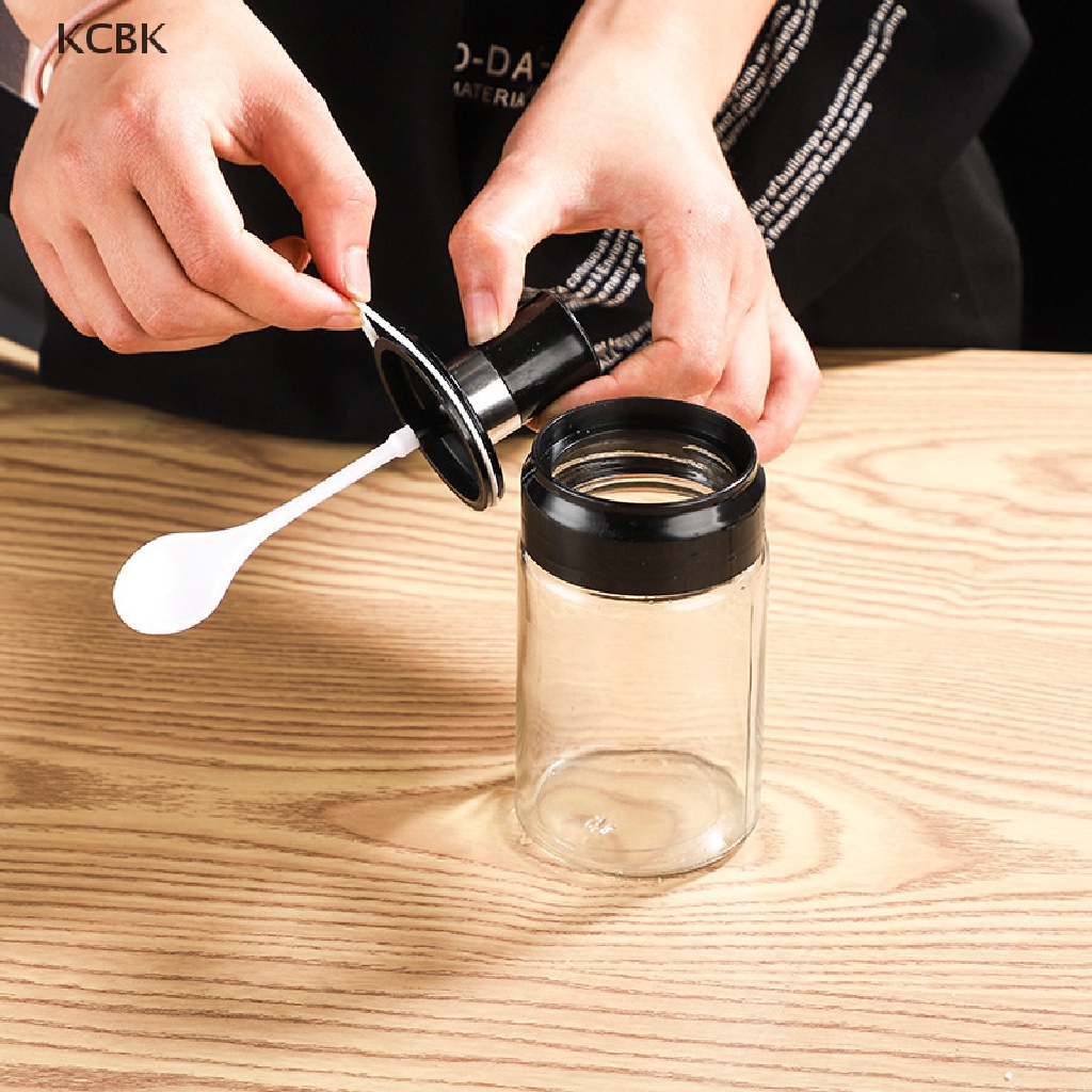 KC Glass Seasoning Bottle Spice Jar Condiment Container Salt Oil Kitchen BBQ Tool BK