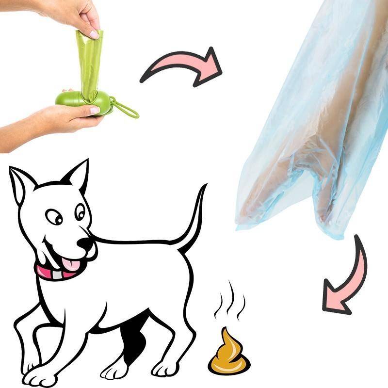 Hipidog Cuộn túi đựng rác vệ sinh cho thú cưng tiện lợi