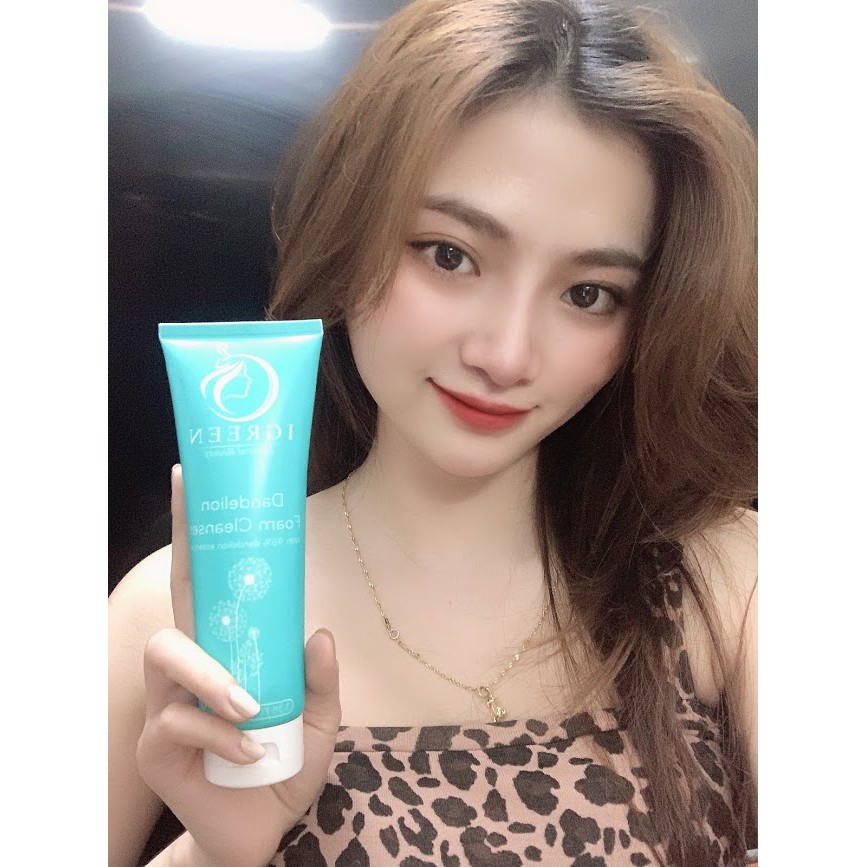 Sữa rửa mặt Bồ Công Anh IGREEN - MUA 1 TẶNG 2 - DANDELION FOAM CLEANSER