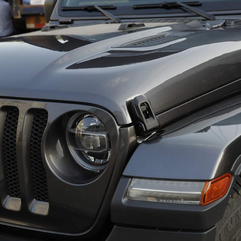 Bộ Chốt Khóa Mui Xe An Toàn Bằng Thép Không Gỉ Chống Trộm Cho 2018 + Jeep-Wrangler-JL